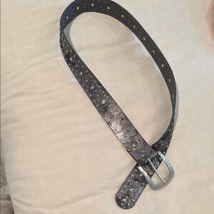 Stylish Black Leather Belt